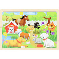 Masterkidz - Wooden Jigsaw Puzzle - Pets 20pc