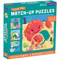 Mudpuppy - I Love U Match-Up Puzzles - Ocean Babies