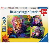 Ravensburger - Jungle Babies Puzzle 3x49pc