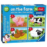 Ravensburger - My First Puzzles - On the Farm My First Puzzle (4 puzzles)