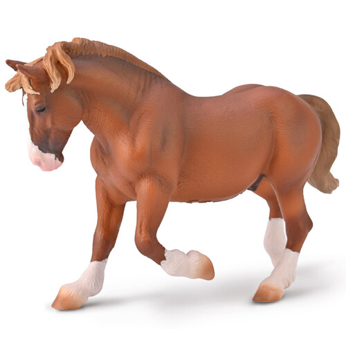 Collecta - Breton Draft Horse Stallion Chestnut 80008