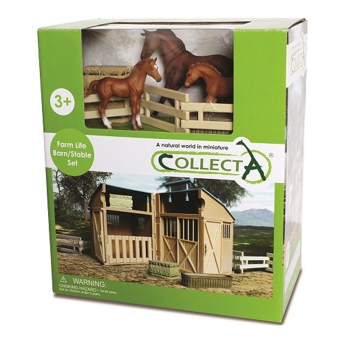 Collecta - Stable Playset with Horses 89695