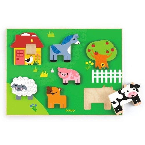 Djeco - Farm Story Wooden Puzzle