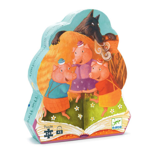 Djeco - The 3 Little Pigs Puzzle (24pce)