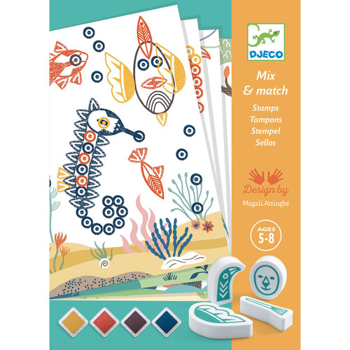 Djeco - Surprising Animals Stamp Set