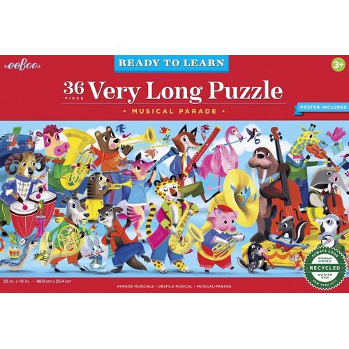 eeBoo - Musical Parade Long Puzzle 36pc