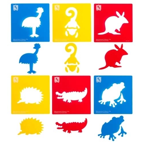 EC - Australian Animals Stencil Set 2 (pack of 6)