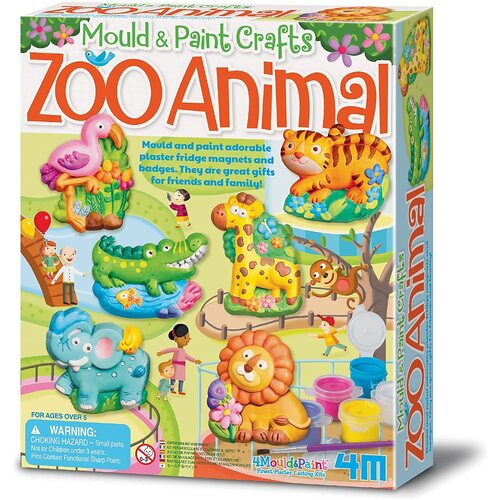 4M - Mould & Paint Zoo Animals