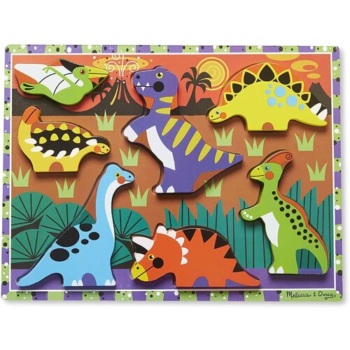 Melissa & Doug - Dinosaurs Chunky Puzzle 7pc