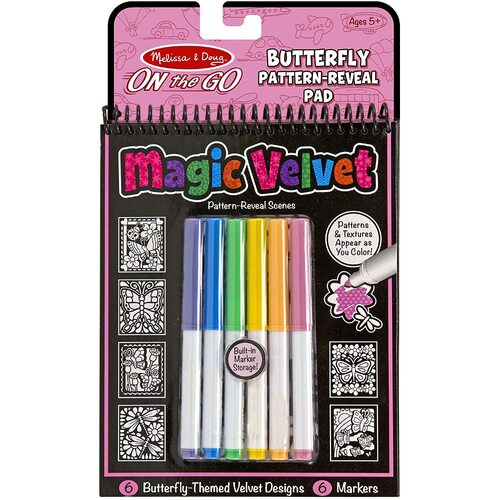 Melissa & Doug - On The Go - Magic Velvet - Butterfly