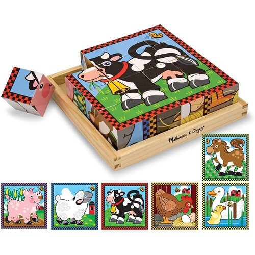 Melissa & Doug - Farm Cube Puzzle - 16pc