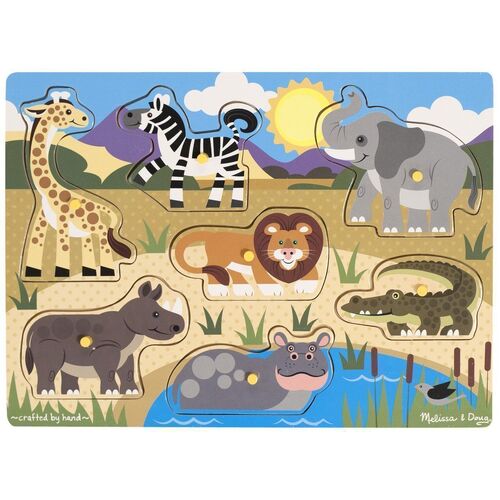 Melissa & Doug - Safari Peg Puzzle