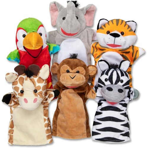 Melissa & Doug - Safari Puppet Set (6 Pc)