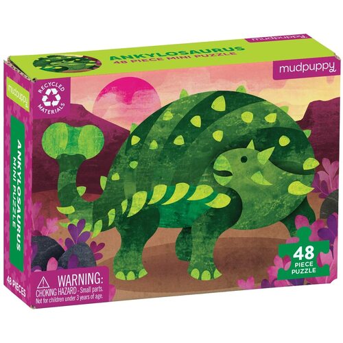 Mudpuppy - Mini Puzzle Ankylosaurus 48pc