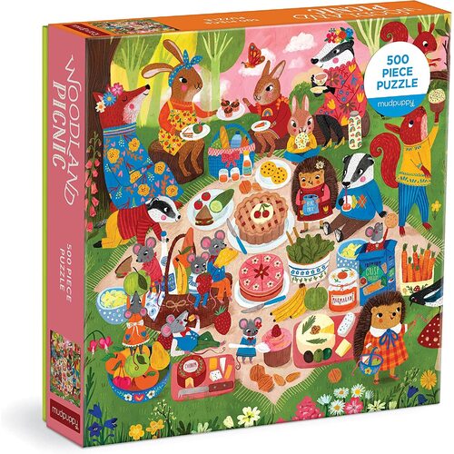 Mudpuppy - Woodland Picnic Family Puzzle 500pc