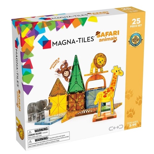 Magna-Tiles - Safari Animals - 25 Piece Set