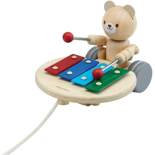 PlanToys - Pull-Along Musical Bear