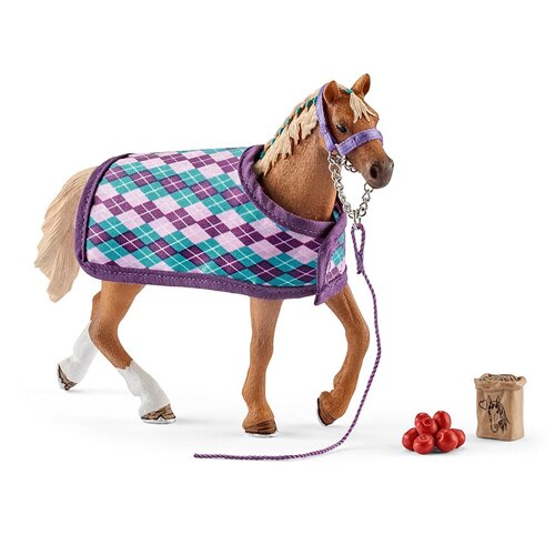 Schleich - English Thoroughbred with Blanket 42360