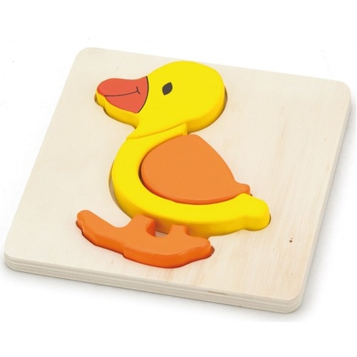 Viga Toys - Mini Block Puzzle - Duck